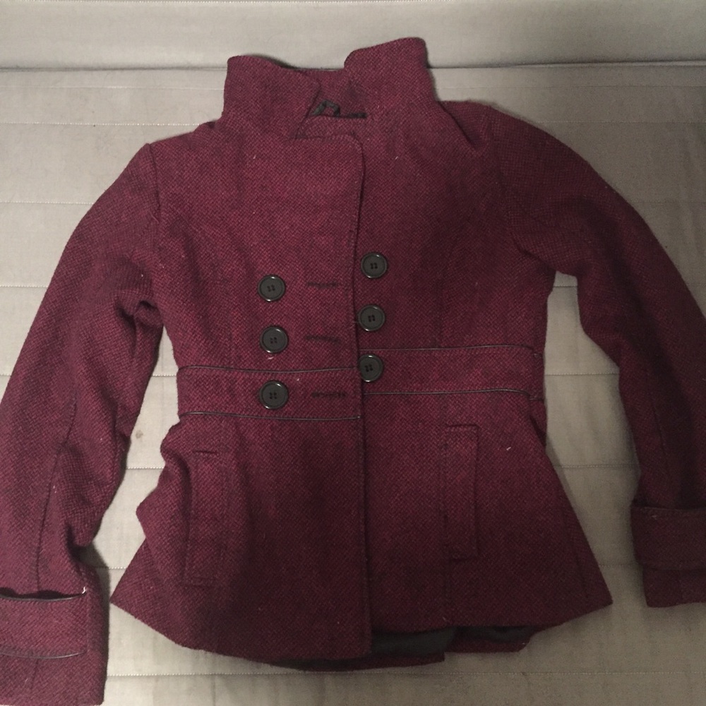 Pink peacoat